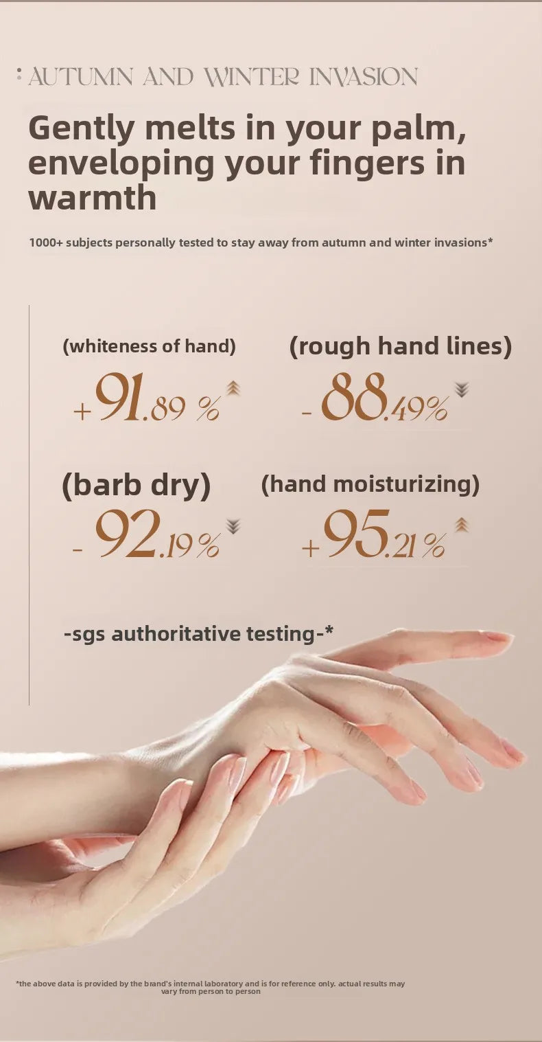 RUYI Scented Hand Cream Anti-Wrinkle Portable Moisturizing Hydrating Whitening Anti-Cracking Hand Cream for Soft Smooth Skin - Veluxx