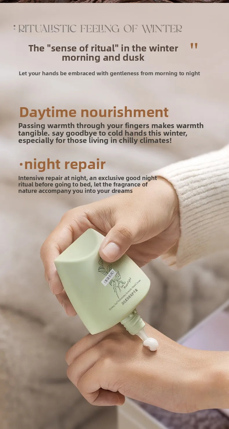RUYI Scented Hand Cream Anti-Wrinkle Portable Moisturizing Hydrating Whitening Anti-Cracking Hand Cream for Soft Smooth Skin - Veluxx